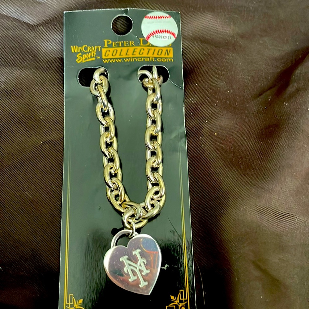 Mets Silver Link Bracelet